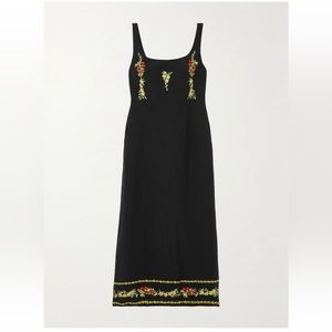 Rixo Benedict embroidered linen dress